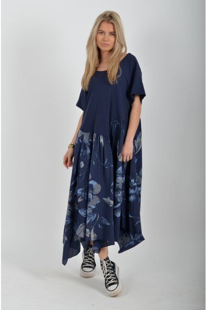 Tmavě modré šaty ES6633