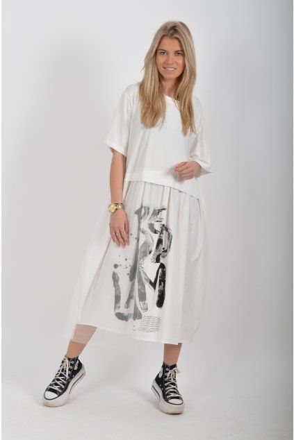 Bílé šaty ES6634
