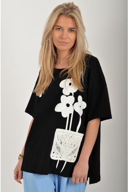 Černé tričko ES6635