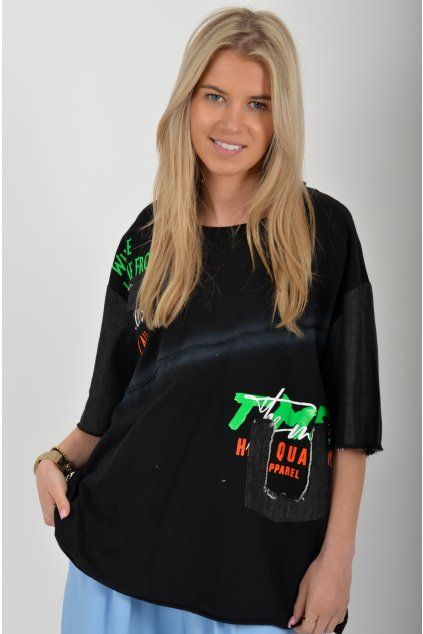 Černé tričko ES6637