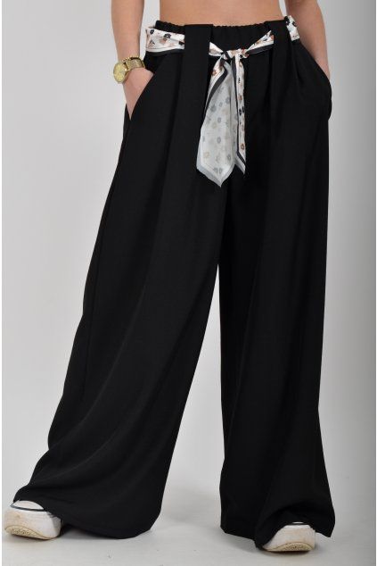 Černé kalhoty ES6645