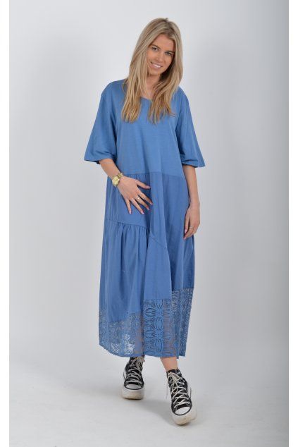 Modré šaty ES6656