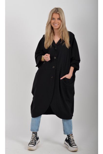 Černý kabátek ES6660