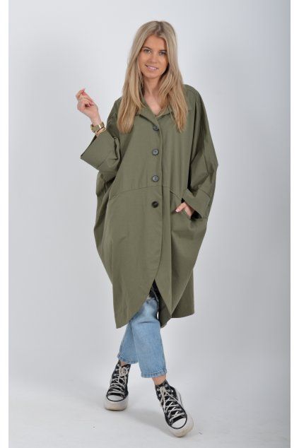 Khaki kabátek ES6662