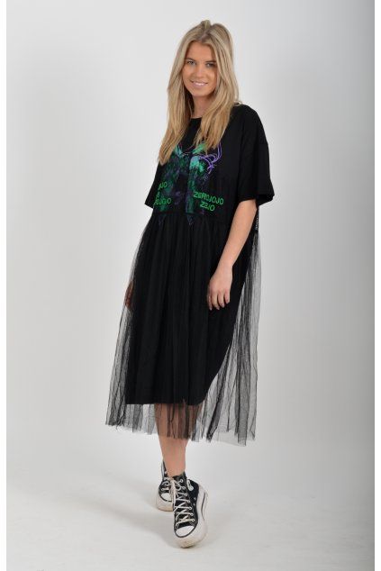 Černé šaty ES6681