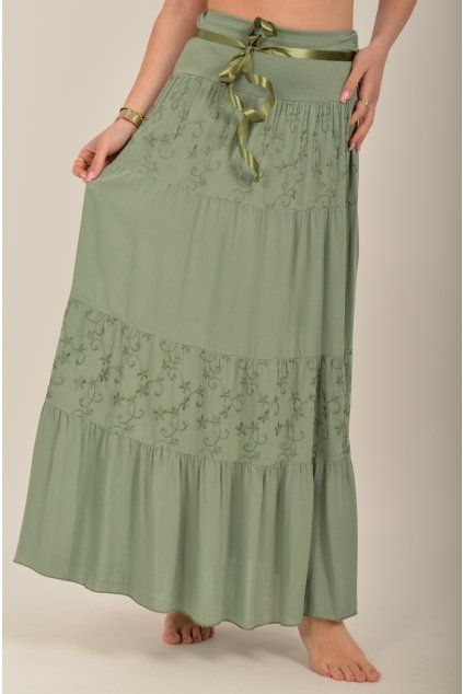 Khaki sukně ES6689