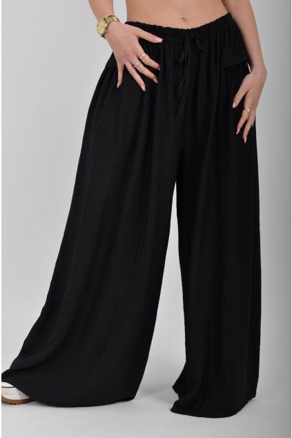 Černé kalhoty ES6724