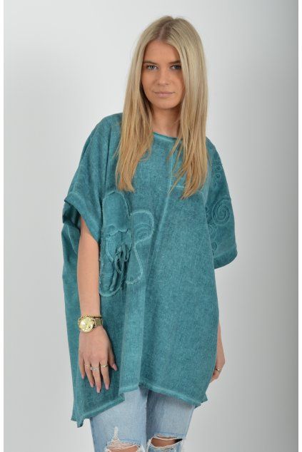 Smaragdová halenka ES6743