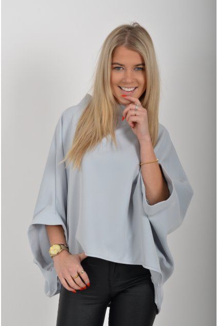 Světle šedá halenka ES6775