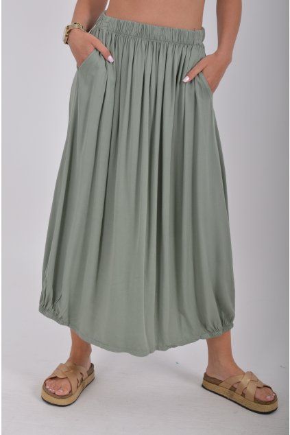 Khaki sukně ES6850
