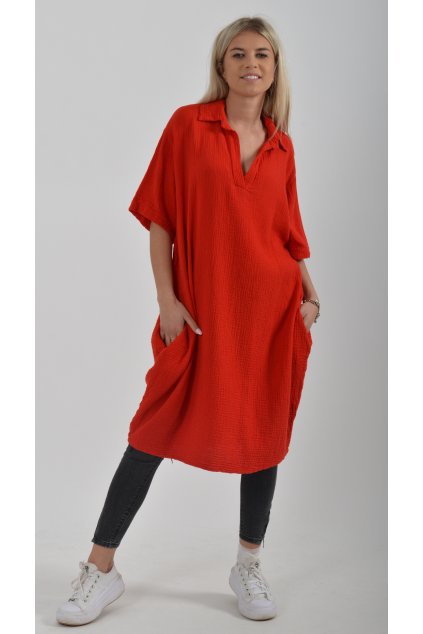 Červené šaty ES1947