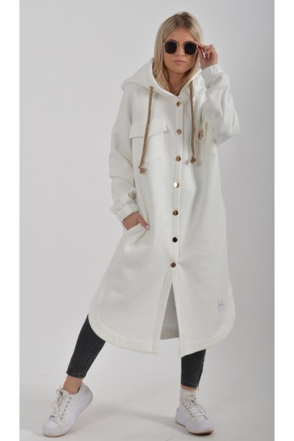 Přechodový bílý kabát ES2016
