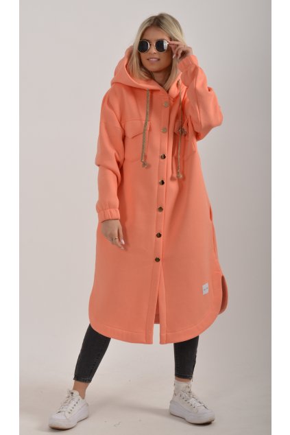 Přechodový meruňkový kabát ES2020
