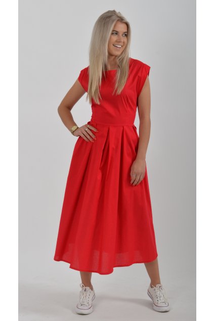Červené šaty ES2232