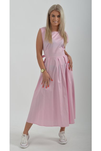 Růžové šaty ES2233