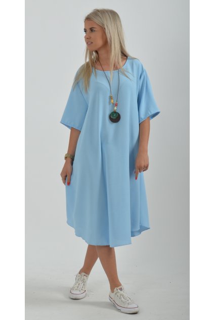 Bledě modré šaty ES2258