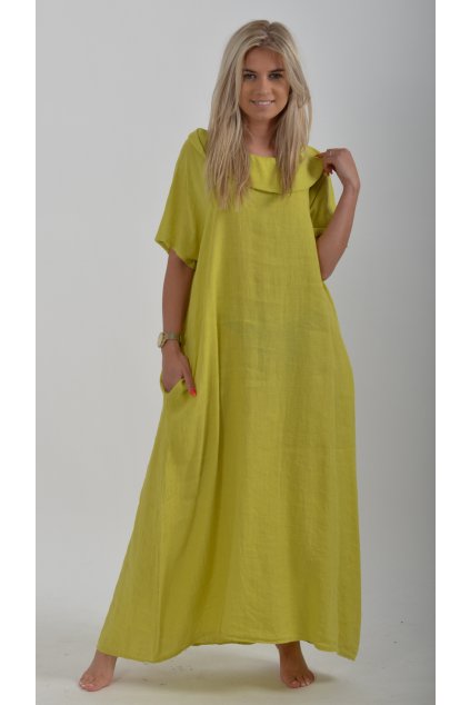 Limetkové šaty ES2322