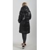Černý prošívaný kabát ES3221