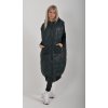 Černá dlouhá vesta ES3674