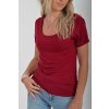 Vínové basic tričko ES4431