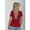 Vínové basic tričko ES4431