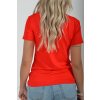 Červené basic tričko ES4436