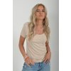 Béžové basic tričko ES4437