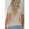 Béžové basic tričko ES4437