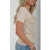 Béžové basic tričko ES4437