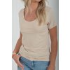 Béžové basic tričko ES4437