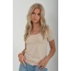 Béžové basic tričko ES4437