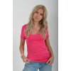 Růžové basic tričko ES4438