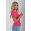 Růžové basic tričko ES4438