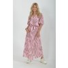 Růžovo-hnědé společenské šaty ES4726