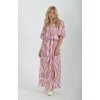 Růžovo-hnědé společenské šaty ES4726