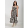 Černo-bílé vzorované šaty ES4814