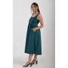 Lahvově zelené šaty ES4938