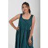 Lahvově zelené šaty ES4938