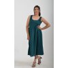 Lahvově zelené šaty ES4938