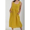 Hořčicové šaty ES4940