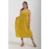 Hořčicové šaty ES4940