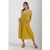 Hořčicové šaty ES4940