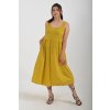 Hořčicové šaty ES4940