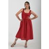 Bordó šaty ES4943