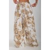 Béžové vzorované kalhoty ES4955