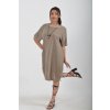 Světle hnědé šaty ES4974
