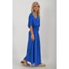 Dlouhé modré šaty ES5039