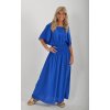 Dlouhé modré šaty ES5039