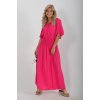 Dlouhé růžové šaty ES5040