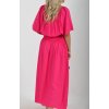 Dlouhé růžové šaty ES5040